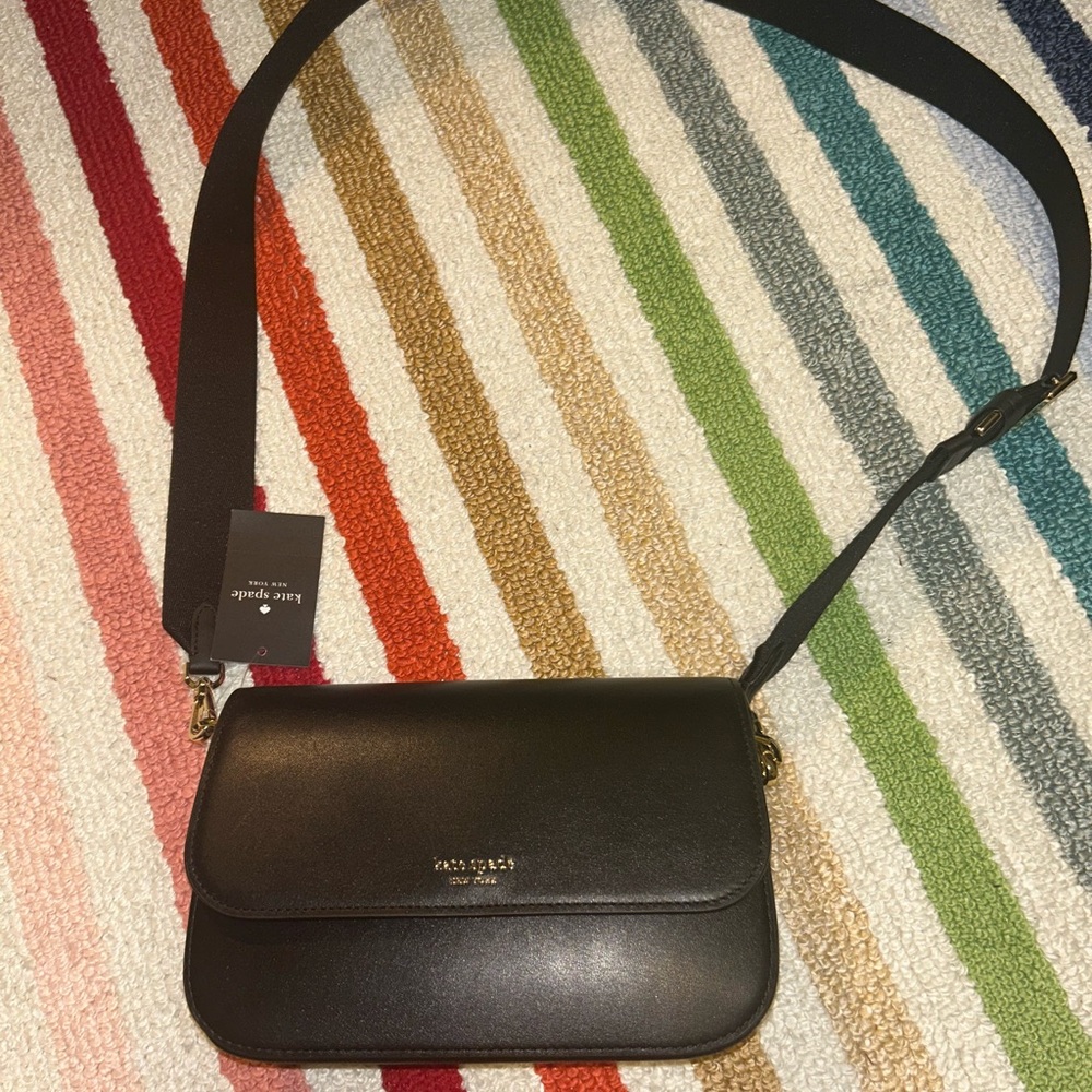 Kate Spade Black Leather Shoulder Bag